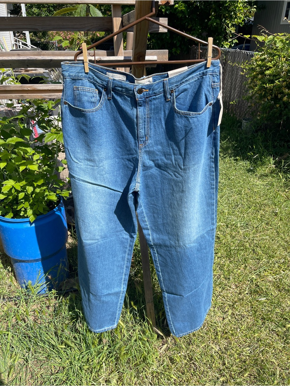 NWT Classic Women’s Blue Denim Jeans - Straight Wide Fit